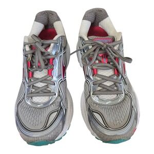 Brooks Ghost 8 Womens Running Shoes Grey Pink Teal 1201932A073 Size 8 Narrow 2A